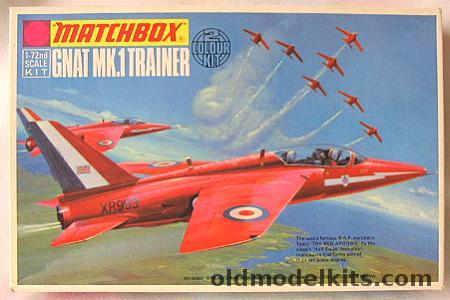 Matchbox 1/72 Gnat Mk.1 Trainer, PK-15 plastic model kit
